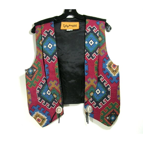 TA Branded Santa Fe Jackets & Blazers - TA Branded Santa Fe Western Tapestry Vest